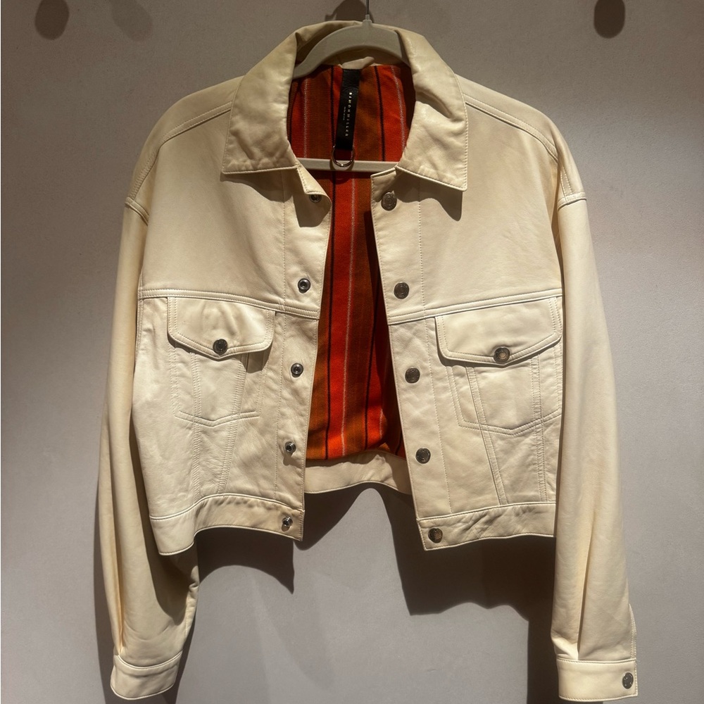 RARE Simon Miller Cream Leather Jacket